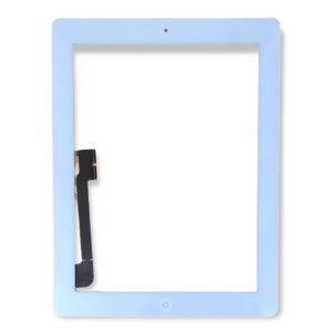 Digitizer/Glas für Apple iPad 3/iPad 4 (Weiss, Copy, mit Kleber)