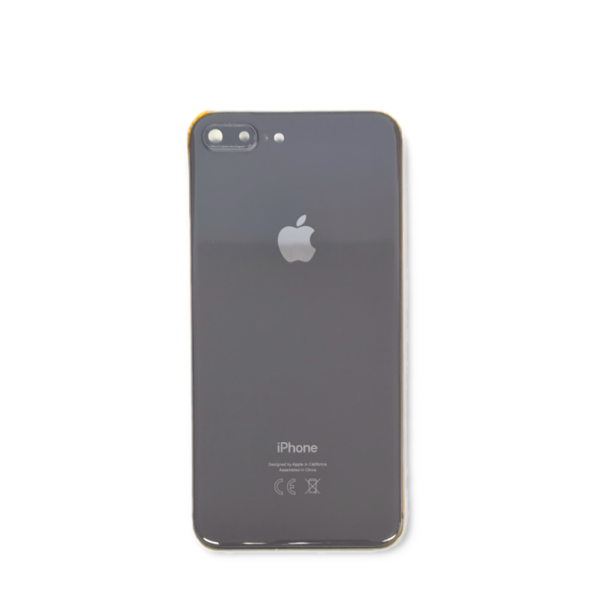 Gehäuse für Apple iPhone 8 Plus (Schwarz, Copy, mit kleinteile/Unbestückt)