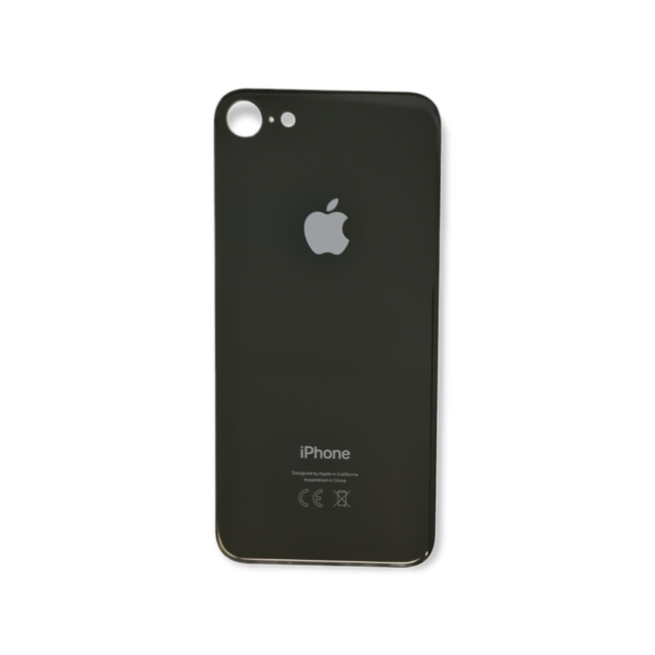 Rückseite für Apple iPhone 8 (Schwarz, Copy)