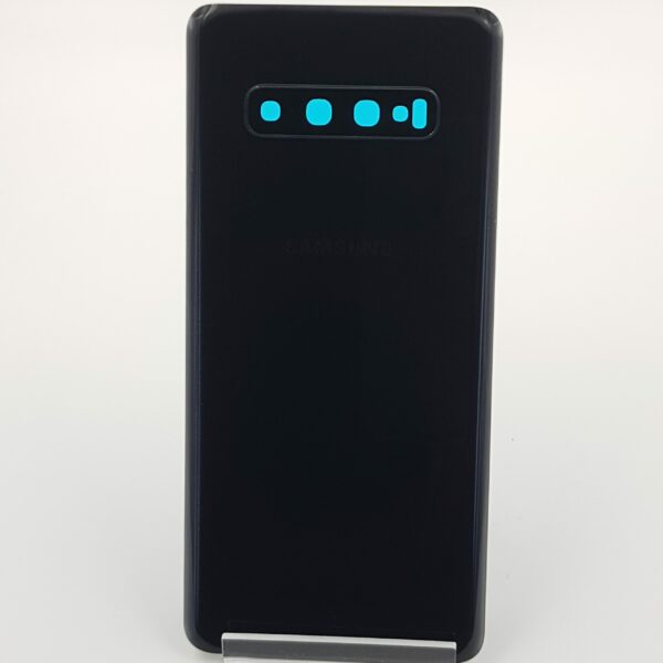 Rückseite für Samsung Galaxy S10+ (Schwarz, Original, mit Kleber)