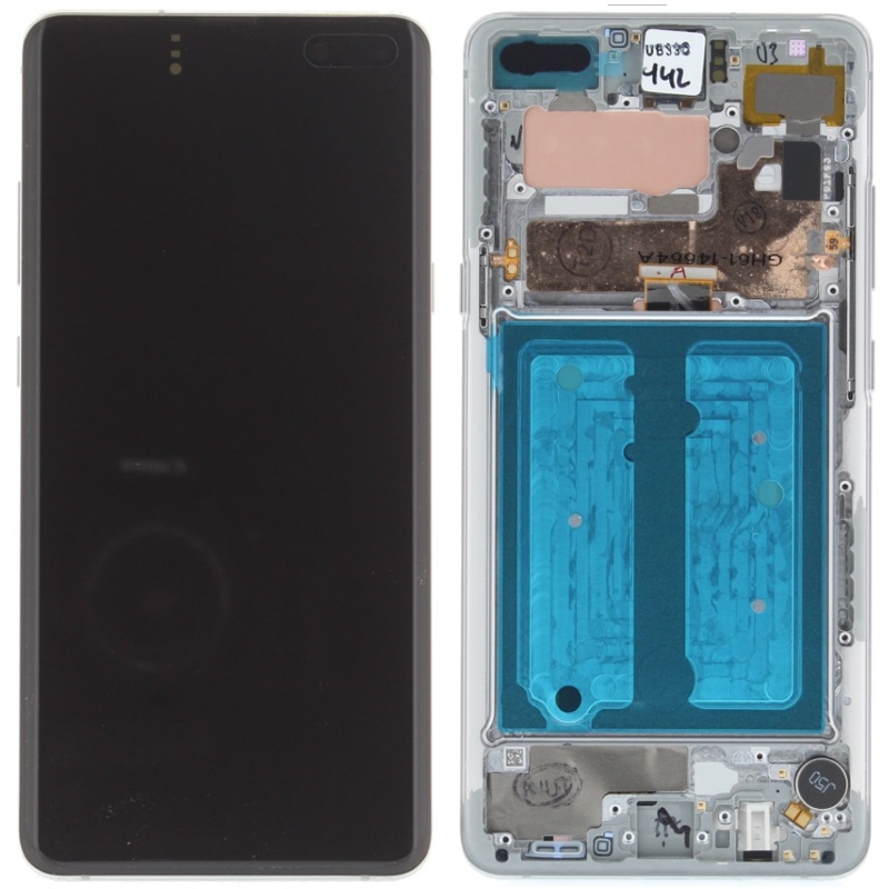 Displayeinheit für Samsung Galaxy S10/Galaxy S10 5G (Silber, Original)