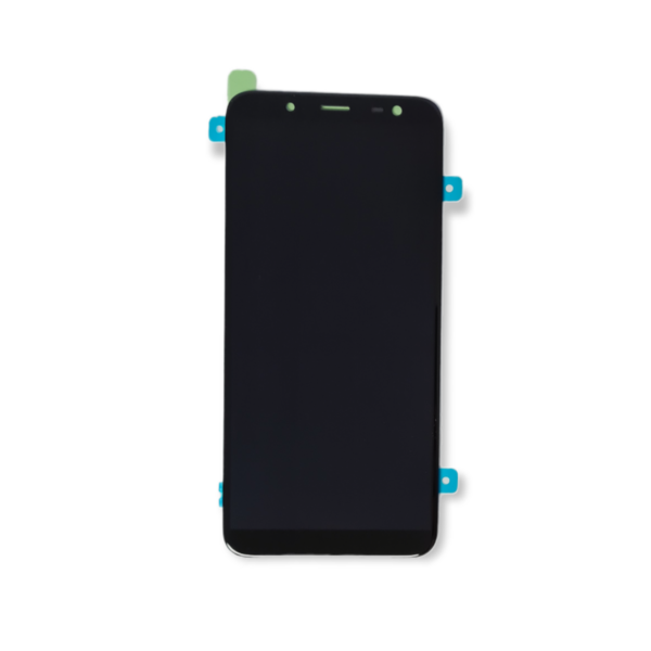Displayeinheit für Samsung Galaxy J8 (Schwarz, Original, mit Kleber)