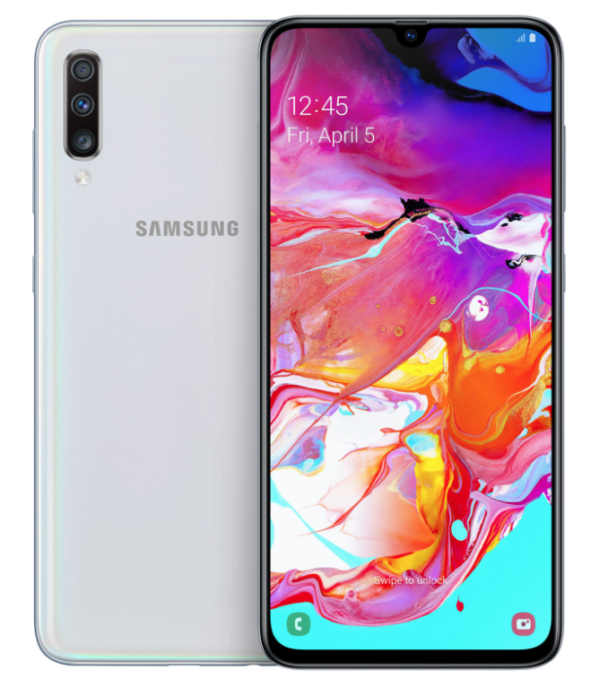 Samsung Galaxy A70 (2019) — Weiss, 128 GB (Refurbished, Zustand sehr gut)