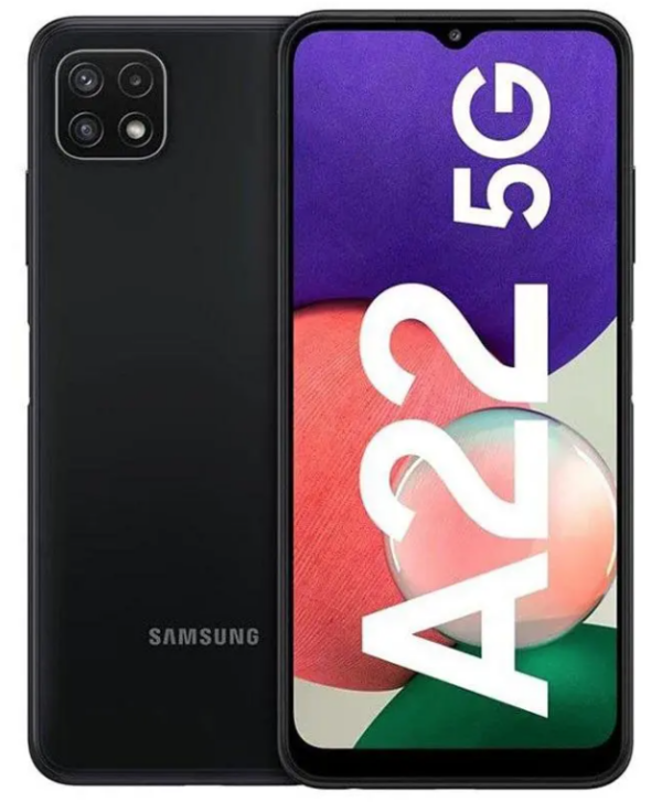 Samsung Galaxy A22 5G — Schwarz, 64 GB (Refurbished, Zustand sehr gut)