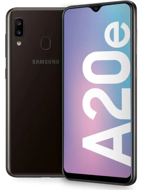 Samsung Galaxy A20e (2019) — Schwarz, 32 GB (Refurbished, Zustand gut)