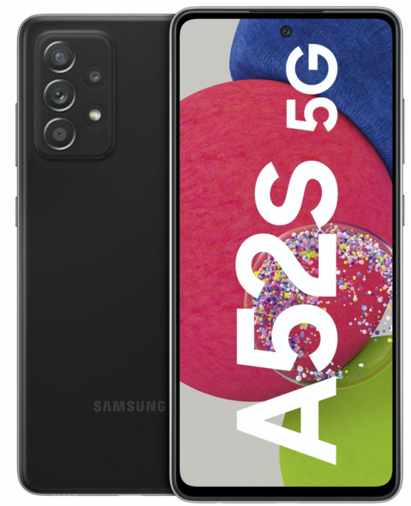 Samsung Galaxy A52s 5G — Schwarz, 128 GB (Refurbished, Zustand sehr gut)
