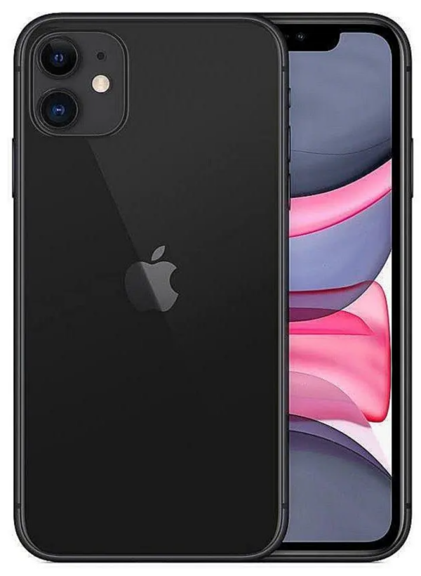 Apple iPhone 11 — Schwarz, 64 GB (Refurbished, Zustand sehr gut)