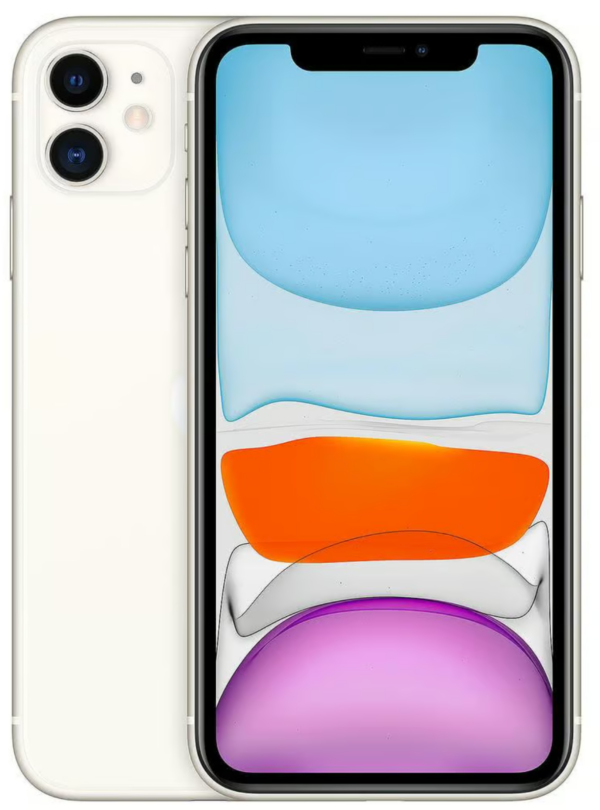 Apple iPhone 11 — Weiss, 64 GB (Refurbished, Zustand sehr gut)
