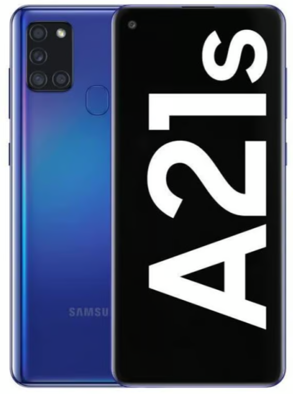 Samsung Galaxy A21s — Blau, 64 GB (Refurbished, Zustand gut)