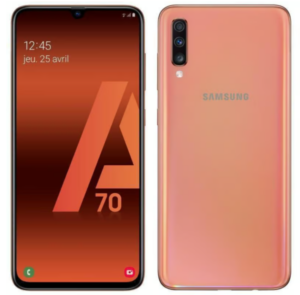 Samsung Galaxy A70 (2019) — Koralle, 128 GB (Refurbished, Zustand gut)