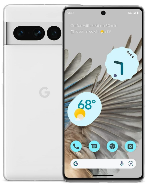 Google Pixel 7a — Weiss, 128 GB (Refurbished, Zustand sehr gut)