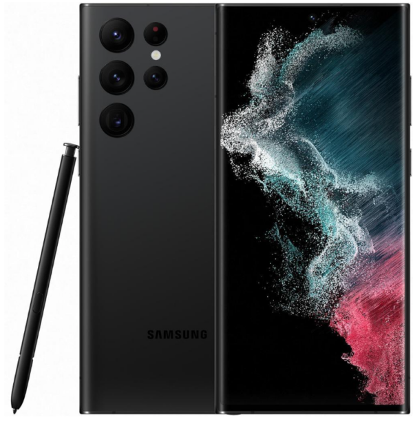 Samsung Galaxy S22 Ultra 5G — Schwarz, 128 GB (Refurbished, Zustand sehr gut)