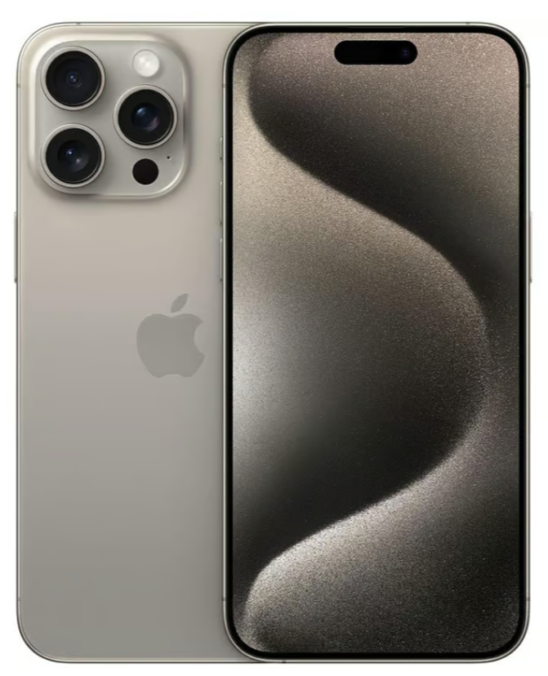Apple iPhone 15 Pro Max — Titan Natur, 256 GB (wie neu)