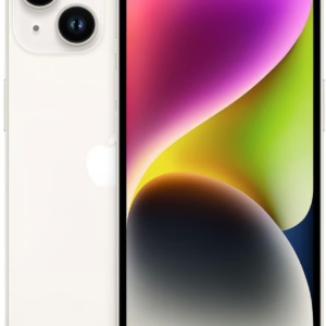 Apple iPhone 14 — Starlight, 128 GB (Refurbished, Zustand gut)
