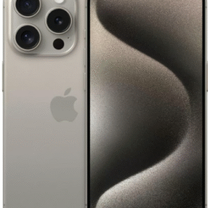 Apple iPhone 15 Pro — Titan Natur, 128 GB (Refurbished, Zustand sehr gut)