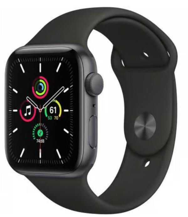 Apple Watch Series SE (GPS) 44mm — Schwarz (Refurbished, Zustand gut)