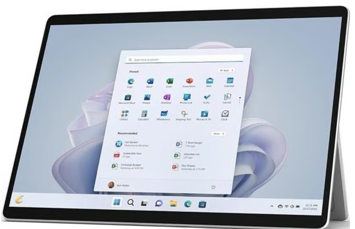 Microsoft Surface Pro 9 — Silber, 256 GB (Refurbished, Zustand gut)